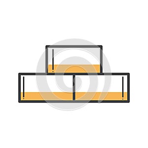 Bricks wall. Vector illustration decorative design