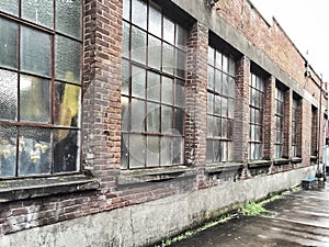 Bricks and Windows warehouse wall