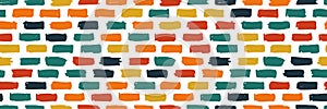 Brickwork decoration seamless pattern for your design