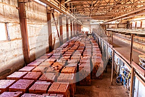 Brickworks. Production workshop inside