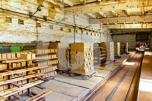 Brickworks. Production workshop inside