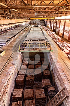 Brickworks. Production workshop inside