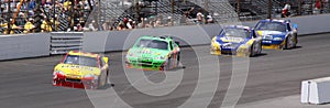 Brickyard 400 IMS NASCAR Entering Turn One Leaders