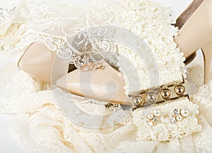 bridal accessories and shoes