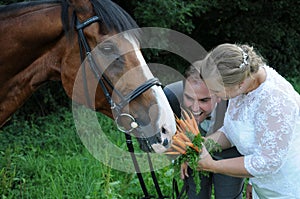 Bridal bouquet for the horse