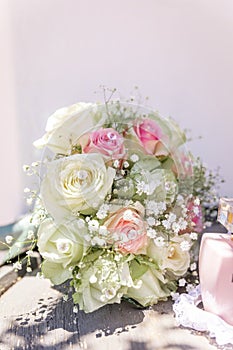 Bridal bouquette roses
