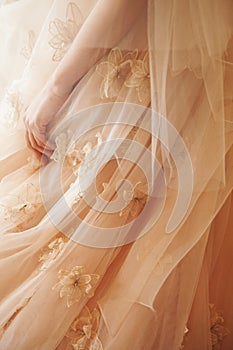 Bridal dress detail