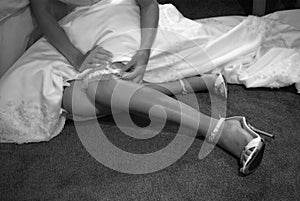 Bridal garter photo