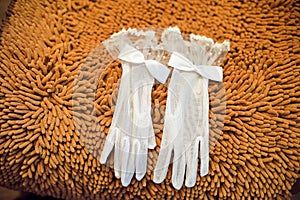 Bridal gloves, vintage accessories