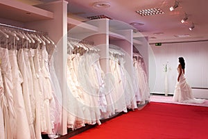 The bridal shop.