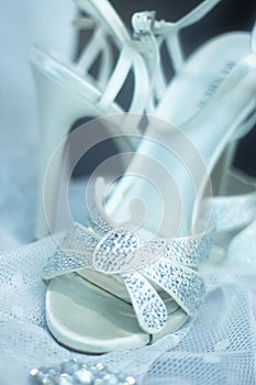 Bridal shop brides heel shoes