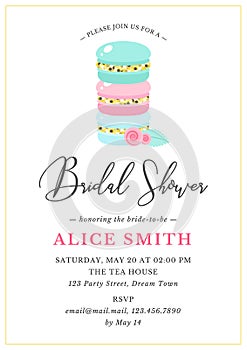 Bridal Shower invitation template