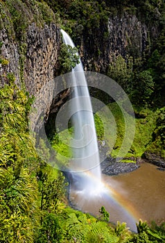 Bridal Veil Falls, a 55m high waterfall in Raglan, New Zealand