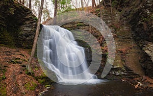 Bridal Veil Falls in Bushkill Pennsylvania