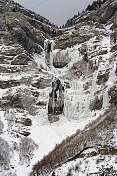 Bridal Veil Falls in Winter photo