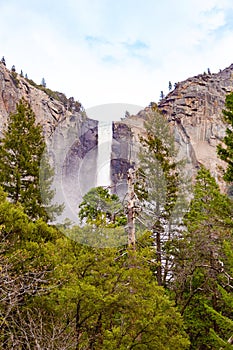 Bridal Veil Falls. Yosemite National Park, California, USA