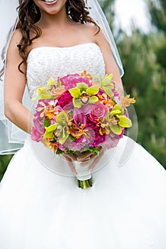 Bridal wedding bouquet