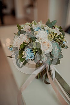 Bridal wedding bouquet flowers