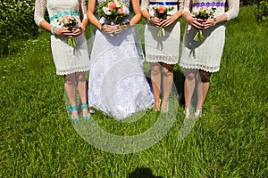 Bridal wedding flowers and brides bouquet