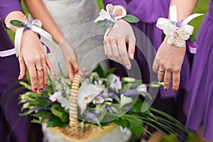 Bridal wedding flowers and brides bouquet