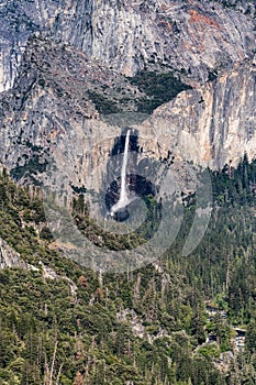 Bridalveil Falls - Yosemite Nationalpark - aerial view