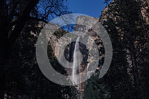 Bridalveil Falls in Yosemite Valley