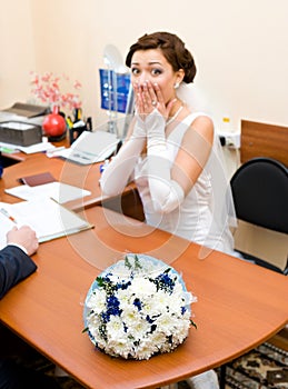 Bride is afraid of getting married