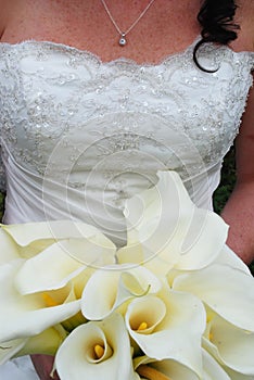 Bride with bouquet