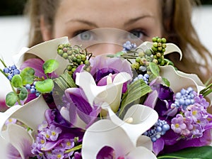 Bride and Bouquet