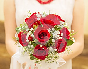 Bride bouquet of flowers