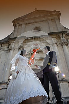 Bride and bridegroom