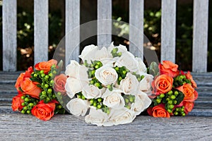 Bride and bridesmaid bouquets