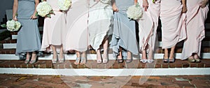 Bride and Bridesmaids Show Shoes photo