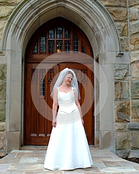 Bride at Church Door