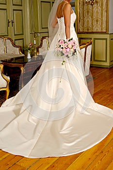 Bride with flowers