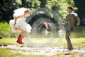 Bride and groom photo