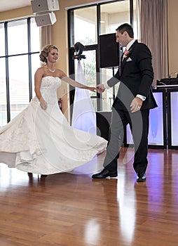 Bride and Groom dancing