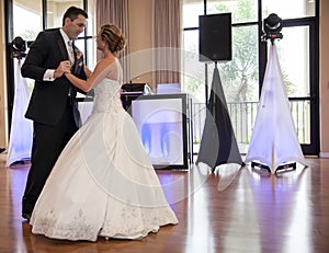 Bride and Groom dancing