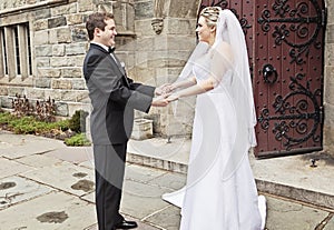 Bride and Groom first look