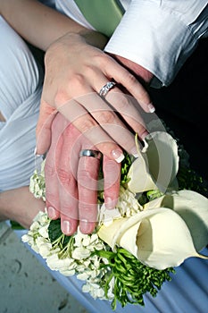 Bride and Groom Hands