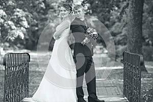 Bride and groom portrait