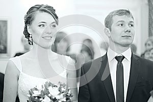 The bride and groom portrait