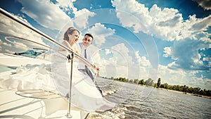 The bride and groom ship