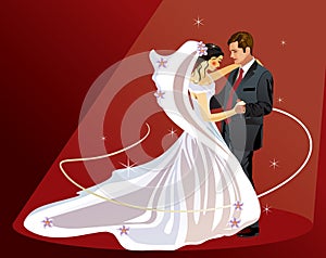 Bride and Groom - Vector