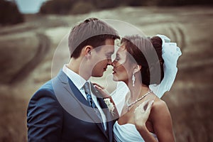 Bride and groom wedding portraits