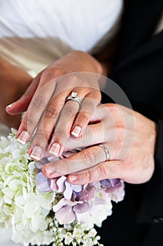 Bride and Groom Wedding Rings