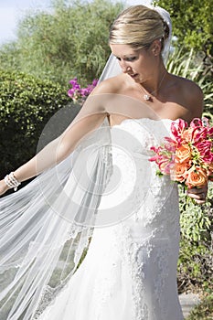 Bride Holding Bouquet