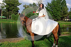 Bride horseback