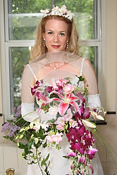 Bride Next to Window