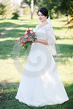Bride outdoor summer